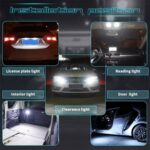 استخدامات مصباح لسقف السيارة باضاءة LED بيضاء