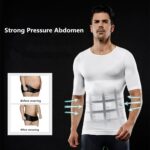 ⁦مشد الجسم للرجال بأكمام قصيرة 2XL – راحة وأناقة في مظهر متناسق⁩ - الصورة ⁦3⁩