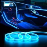 شريط اضاءة LED للسيارة بتطبيق لون ازرق