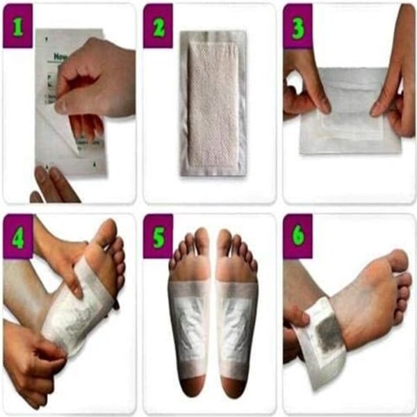 طريقة استعمال لاصقة ازالة السموم من الجسم
